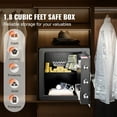 thumbnail image 6 of KFFKFF Safety Box, 1.8 Cubic Feet Residential Safe, Iron Security Safe with Numeric Keypad and Pair of Keys, Cupboard Safe with Fire-resistant Pouch, Safeguard Money, Precious Metals, Jewelry., 6 of 9