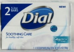 Photo 1 of 6 Bars Dial Soothing Care Glycerin Soap Bars, 3.2 Oz. Each