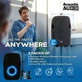 thumbnail image 3 of Acoustic Audio by Goldwood 1000W Bluetooth Speaker PA System with Flashing LEDs 2 Pack, 3 of 12