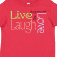 thumbnail image 4 of Inktastic Live, Laugh, Love Boys Toddler T-Shirt, 4 of 5