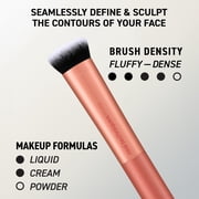 Real Techniques Face Base Makeup Brush Kit for Foundation & Contour, Pink, 4 Piece Set