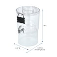 thumbnail image 4 of (2 pack) Buddeez 2.0 Gallon Party Top Beverage Dispenser, Clear, 4 of 7