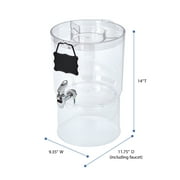 (2 pack) Buddeez 2.0 Gallon Party Top Beverage Dispenser, Clear