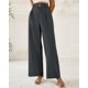 thumbnail image 2 of Pantalones de vestir de pierna ancha BTFBM 2025 de cintura alta para mujer, 2 of 7