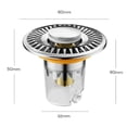 thumbnail image 2 of Mosiee Efficient Floor Drain Strainer: Leak-Proof, Fast Drainage & Hair Catcher!, 2 of 8