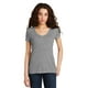 thumbnail image 1 of Alternative The Keepsake V-Neck para mujer, gris humo, pequeño Ropa alternativa 05056BP-SMK-S, 1 of 1