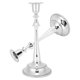 thumbnail image 4 of Juego de 2 candelabros individuales de estilo europeo para decoración del hogar de plata para bodas y eventos, 4 of 8