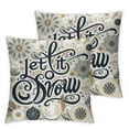 thumbnail image 2 of nygtbtfer Season's Blessing Quote Snowflake Super Soft Throw Waist Pillow Case Decorative Cushion Cover with White Background Christmas Outdoor Lumbar Pillowcases White, 2 of 6