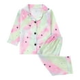 thumbnail image 4 of KHONTS Girls Floral Printed Pajamas Long Sleeve and Pants Loungewear, 2 Piece Outfits, Sizes 12M -8Y, 4 of 4
