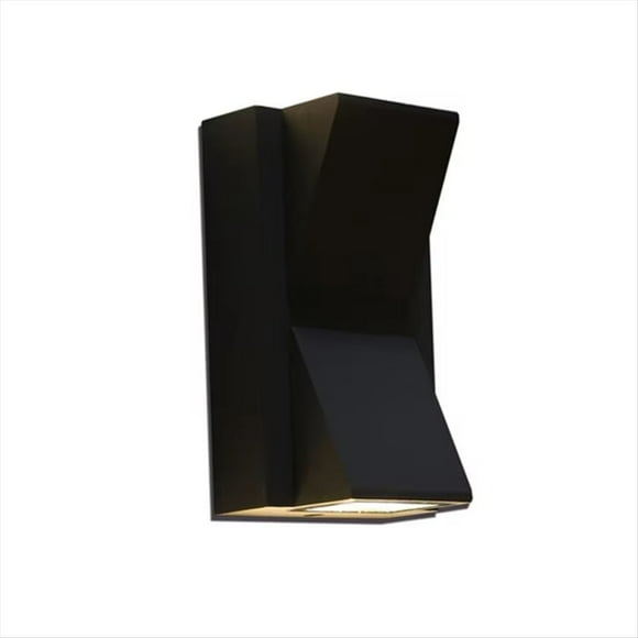 Lámpara de Pared LED para Exteriores, Impermeable, de Doble Cabezal, Color Negro Mate, Ideal para Patio, Puerta de Entrada y Entrada.