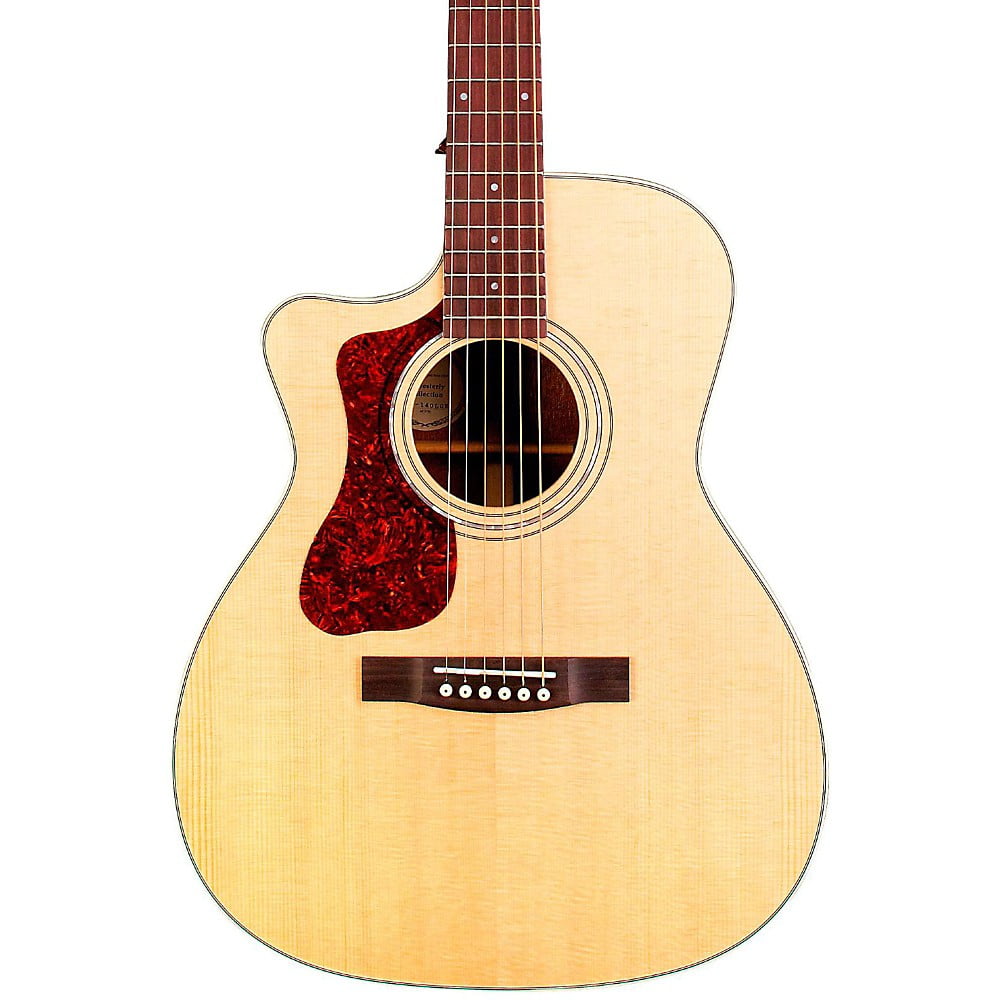 Guild OM140LCE Orchestra LeftHanded AcousticElectric Guitar