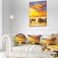 thumbnail image 3 of Designart Antelope Crowd At Sunset - African Throw Pillow - 12x20, 3 of 5