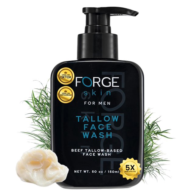 Limpiador facial Forge Skin, jabón facial rejuvenecedor de sebo de res