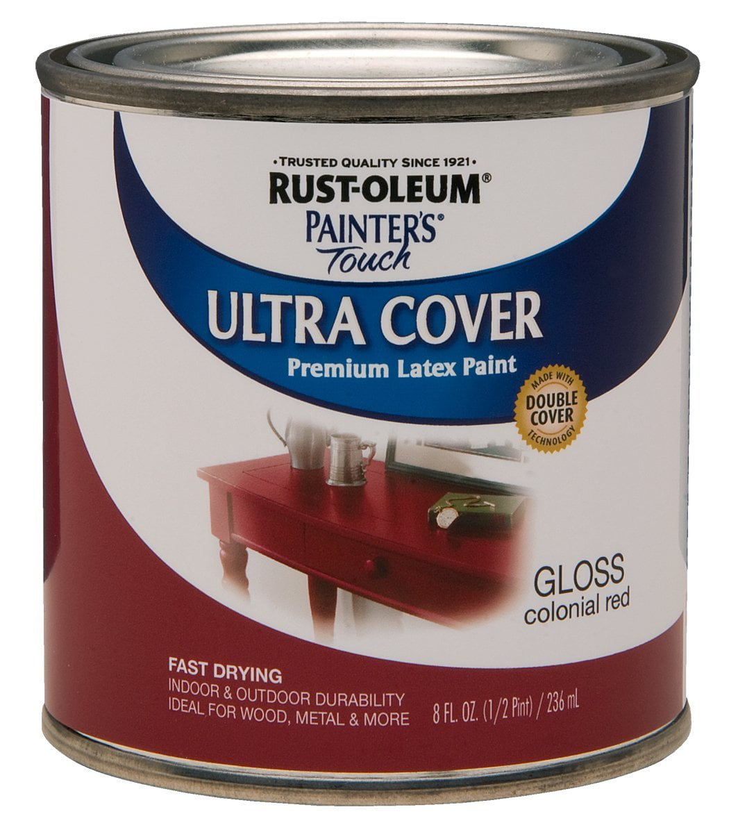 Rust Oleum Painter's Touch 2X Ultra Cover Premium Latex Paint, Kona Brown - 8 fl oz can