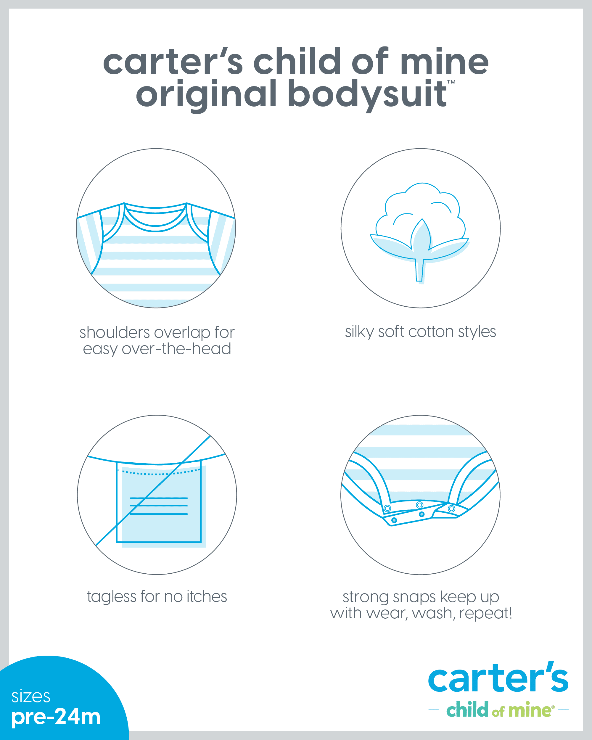 Carter's Child of Mine Baby Unisex Halloween Bubble Bodysuit, Sizes Newborn-6/9 Months