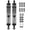 Black, variant on 108mm RC Metal Shock Absorber Damper Set for 1/10 Scale Off-Road Rock Crawlers, Dark Blue (2 Pcs / 10.8 cm)