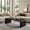 Black, variant on Christopher Knight Home 47" Modern Waterfall Coffee Table, Curved Minimalist Accent Table, Black