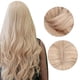 thumbnail image 1 of Pelucas onduladas largas y rizadas, Pelucas doradas de aspecto natural Peluca de fibra sintética con flequillo plano Peluca de repuesto para mujeres de moda 71cm Ecomeon no, 1 of 6