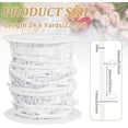 thumbnail image 2 of 24.6Yard White Nylon Trim with Elastic Button Loops Corset Button Elastic Loop Button Braid Cord for Wedding Bridal Dress Decor Costume Crafts Sewing 0.5 inch/ 12mm WhiteDIY, 2 of 7