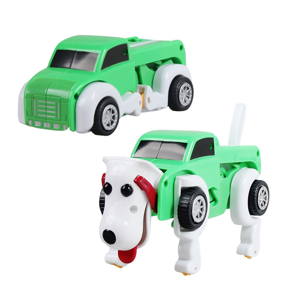 Hundetransformator Wind-Up Toy Truck für Kinder Dog Car Vehicle Deformation 