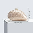 thumbnail image 4 of Kwuty Seashell Chain Shoulder Bag for Women Acrylic Evening Clutch Bag Glitter Marble Purse Handbag for Wedding Party Prom, 4 of 6