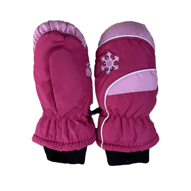 Wosthever 3 pares de manoplas para niños, impermeables, Unisex, para clima frío, equipo deportivo, accesorios de esquí portátiles para actividades al Suministros térmicos Rosado Wosthever HA059231-05B