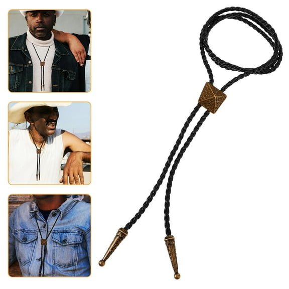 PAMINGONO 1Pack  Adjustable Tie Western Choker Necklace For Woman Multi Color Bronze Eagle Shape