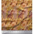 thumbnail image 1 of Soimoi Yellow Rayon Fabric Leopard & Wild Animal Skin Decor Fabric Printed BTY 42 Inch Wide, 1 of 3
