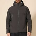 thumbnail image 2 of TINZ Veste Extérieure Coupe-Vent Coquille Souple Manteau Thermique Chaud Sports Nautiques d'Hiver Randonnée randonnée Veste avec Capuche Grande Veste Haute Veste s Veste, 2 of 5