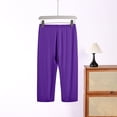thumbnail image 7 of Stamzod Capri Pajama Pants Women Loose Casual Elastic Waist Comfy Pants Workout Yoga Lounge Pants Plus Size Pajamas XXXXL, 7 of 7