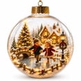 thumbnail image 2 of Eagokdc Christmas Light‑Up Globe Hanging Ornaments Clear Ball Decorations, Farmhouse Hanging Balls for Christmas Tree Wall Window Ceiling Decor, 2 of 6