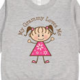 thumbnail image 3 of Inktastic My Grammy Loves Me Toddler Sweatshirt, 3 of 4