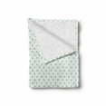 thumbnail image 2 of Green Soft Flannel Fleece Blanket, Retro Pattern with Polka Dots in Pastel Color Baby Nursery Theme Old Fashioned, Cozy Plush for Indoor and Outdoor Use, 70" x 90", Mint Green White, by Ambesonne, 2 of 6