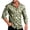 Green, variant on Polka Dot Mens Shirts Casual Vacation Long Sleeve Man Tee Shirt Collared Button Lightweight Tops