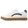 thumbnail image 3 of CMR CHAMARIPA Height Increasing Shoes - Casual Elevator Shoes - White Leather Sneakers For Men 7 CM / 2.76 Inches, 3 of 6