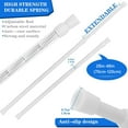 thumbnail image 2 of HTSQYL Tension Rods 28 to 48 Inches 2 Pack,Tension Curtain Rod,Spring Tension Rods,Adjustable Extension Spring Rods Closet Rod for Windows,Kitchen, Bathroom,Cupboard,Wardrobe(White), 2 of 10