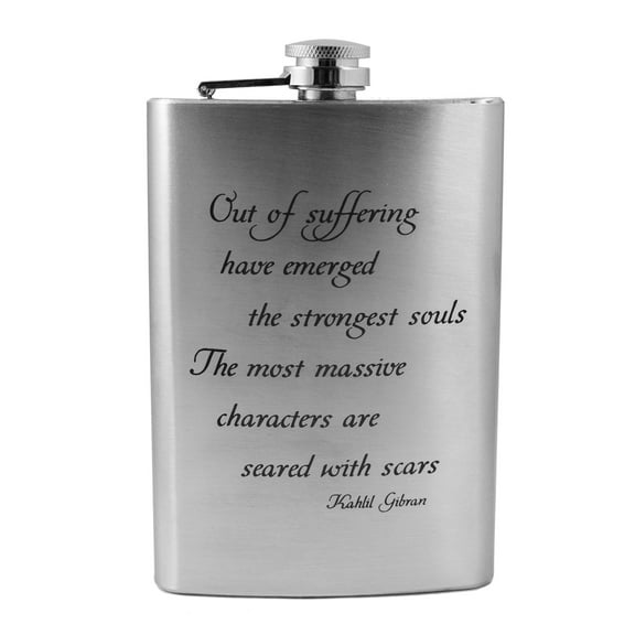 8oz Out of Suffering Flask L1