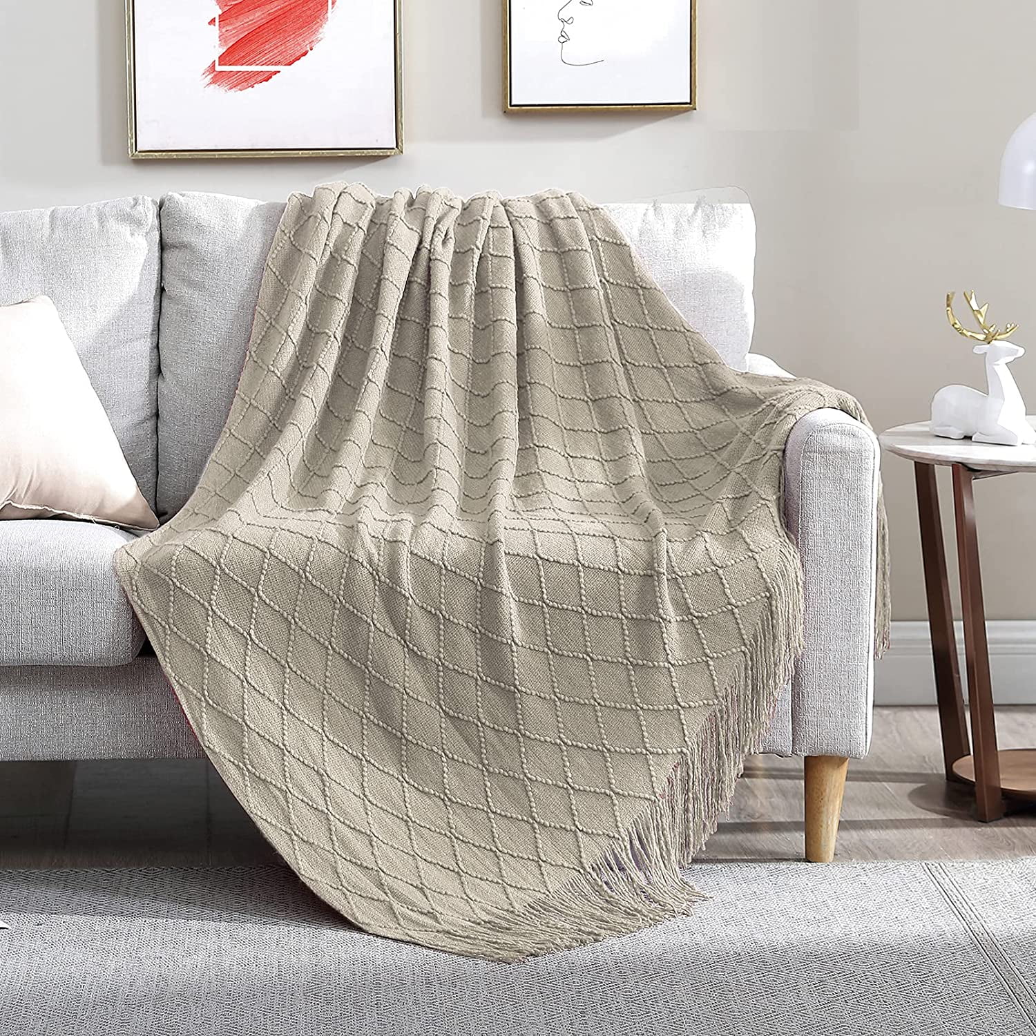 Woven Throw Blanket Orange Floral Medallion Super Soft Lightweight Blanket for Sofa Couch Decoration Throw 50 x 70 Woven Throw Blanket Orange Floral Medallion Super Soft Lightweight Blanket for Sofa Couch Decoration Throw 50 x 70