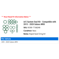 thumbnail image 2 of A/C System Seal Kit - Compatible with 2015 - 2020 Subaru WRX 2016 2017 2018 2019, 2 of 2