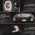 thumbnail image 3 of VeveXiao Luxury Metal Case for Apple Watch Ultra 2 49mm Band with Cover Heavy Duty Rugged Case Silicon Strap for Apple Watch Ultra 49mm men Full Protective Cover, 3 of 6