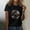 Black, variant on Tittly T Shirts for Women Tshirts Shirts Women's Fashion Casual Baseball Print Short Sleeve Top T Shirt Summer Tops Graphic Tees Black L