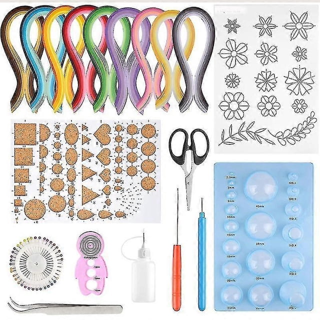 Paper Quilling Kits 45 Colors 900 Strips Quilling Art Paper Diy Craft With Tools For Gift And Diy H
