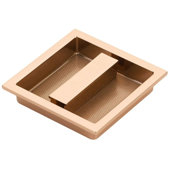 Schaub And Company 1207-PRG Modo 3-7/8" Square Recessed Flush Diamond Knurled Sliding