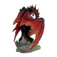 thumbnail image 3 of Statue de Dragon Rouge Peint à la Main Andrew Bill Bloodfire, 3 of 3