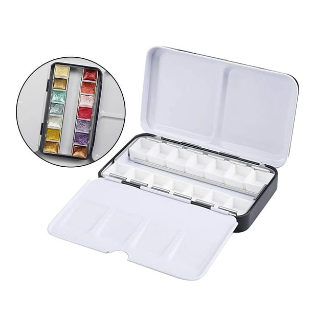 Crafts Empty Watercolor Palette Tin,Use as a Travel Watercolor Set