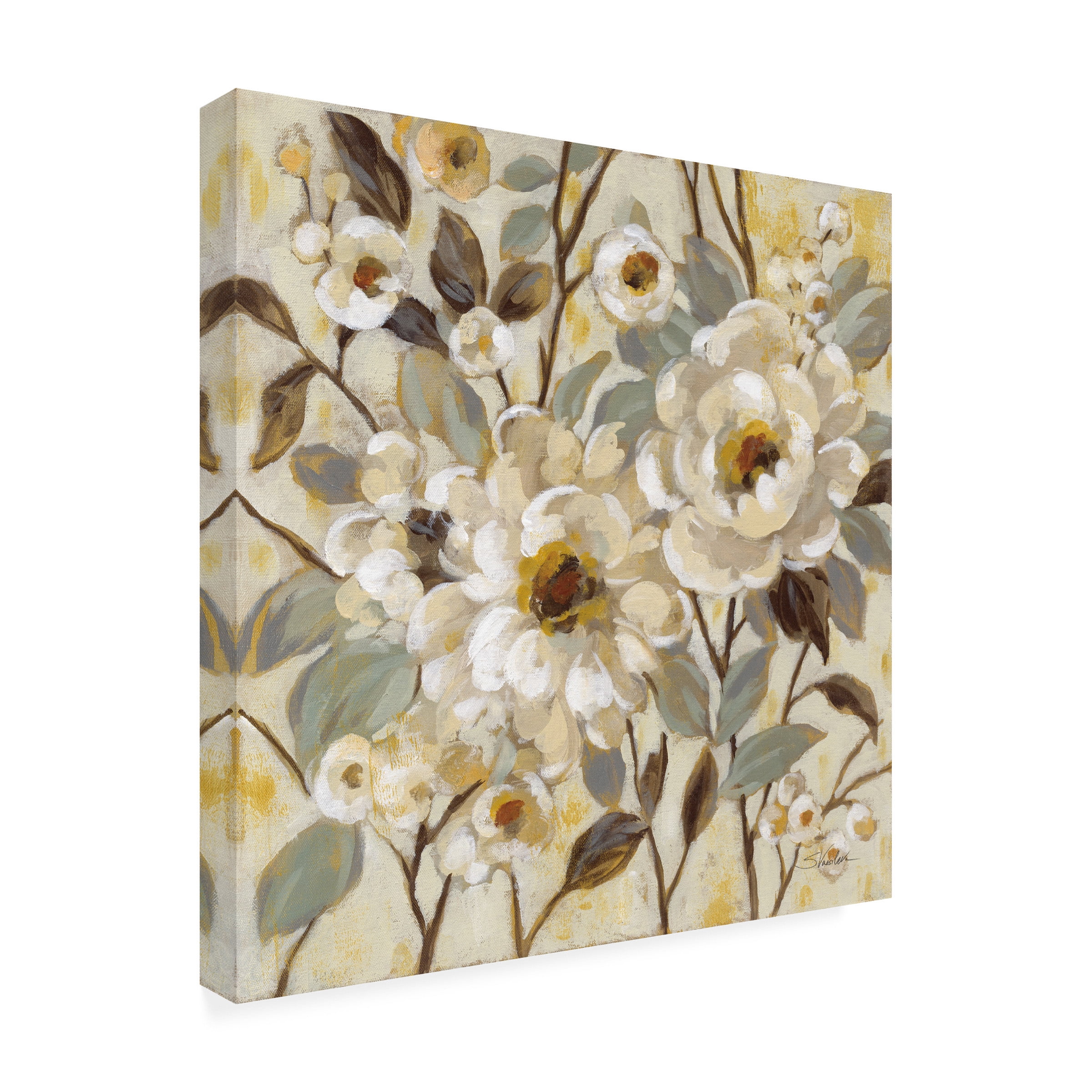 Silvia Vassileva 'Golden Nature' Canvas Art