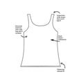 thumbnail image 3 of Swimsuits for All Women's Chlorine Resistant Classic Scoop Neck Tankini Top, 3 of 3