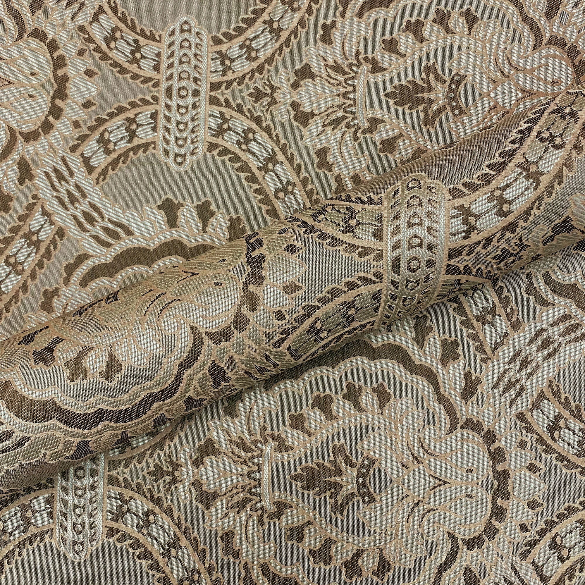 Nottingham Traditional Damask Upholstery Fabric 54" by the Yard