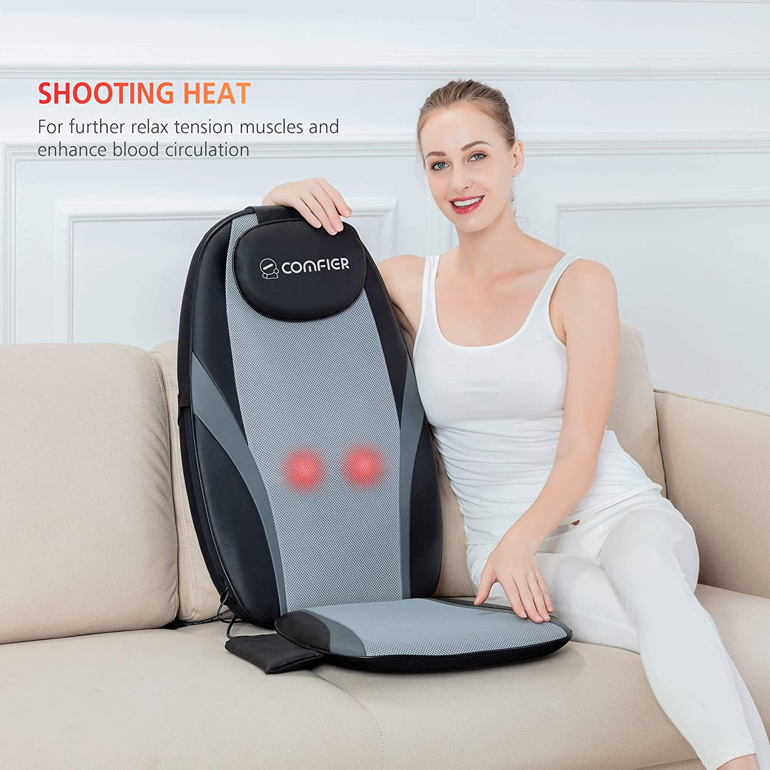 Comfier Back Massager for Back Pain Relief with App Control - CF-2506-APP