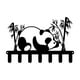 thumbnail image 1 of Perchero para llaves, perchero con diseño de panda, multifuncional, de fácil instalación, para colgar en pared, para entrada y el dormitorio., 1 of 9